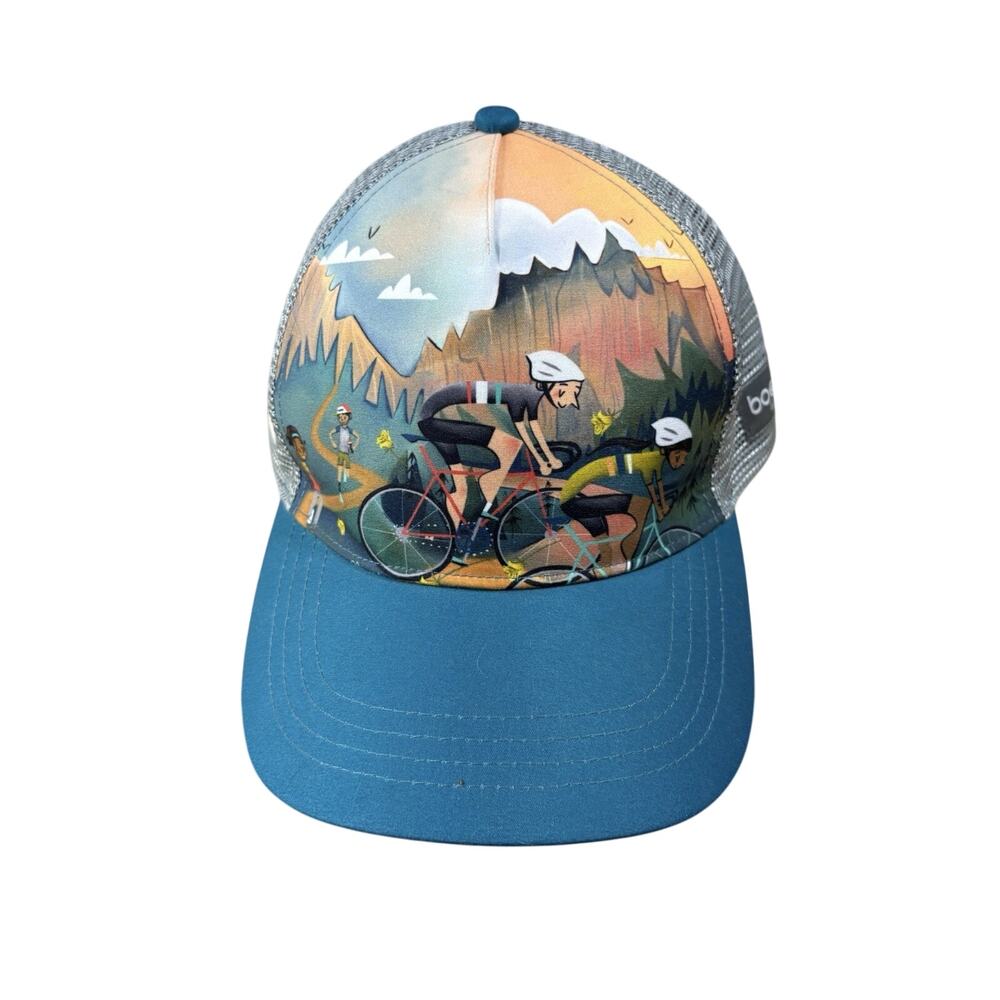 Boco Gear Tour des Chutes Hat Snapback Mesh Trucker Cap Adjustable Blue Gray